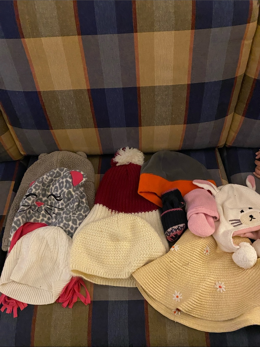 Kids Winter Hat and Mitten Set - Assorted Colors